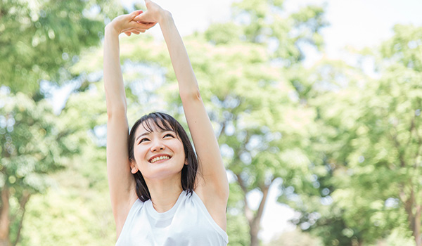 自律神経が整い、ストレス解消